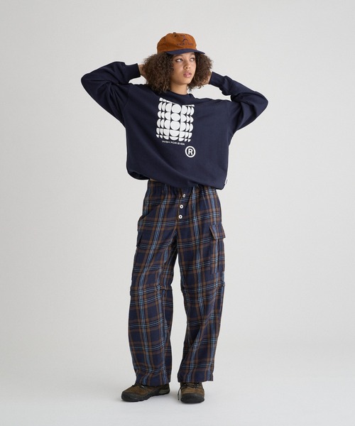 WISH FOR EVER（ウィッシュフォーエバー）の「DRAW CODE ART SWEAT/ドローコードアートスウェット（スウェット・メンズ・ネイビー/レッド/グレー/ブラック・MEDIUM/LARGE/SMALL）」の13枚目の写真