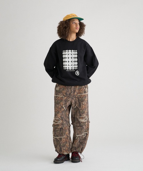 WISH FOR EVER（ウィッシュフォーエバー）の「DRAW CODE ART SWEAT/ドローコードアートスウェット（スウェット・メンズ・ネイビー/レッド/グレー/ブラック・MEDIUM/LARGE/SMALL）」の9枚目の写真