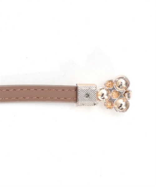 axes femme（アクシーズファム）の「ビジューバックル調整細ベルト（ベルト・レディース・ベージュ/ブラック・FREE）」の12枚目の写真