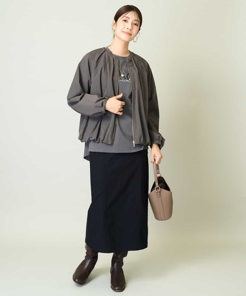 【セール】【洗える】バルーンヘムジャケット（その他アウター）｜a.v.v（アーヴェヴェ）