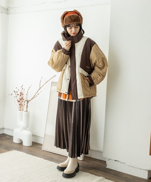 niko and...(ニコアンド)の「アライド配色ジャケット(その他アウター・レディース・チャコール/ベージュ/パープル・MEDIUM/LARGE)」の11枚目の写真