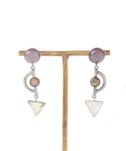 ADER（アデル）の「ADER .bijoux / GEM stone cabochon pierce(ストーンカボションピアス)（ピアス（両耳用）・レディース・シルバー・FREE）」の4枚目の写真