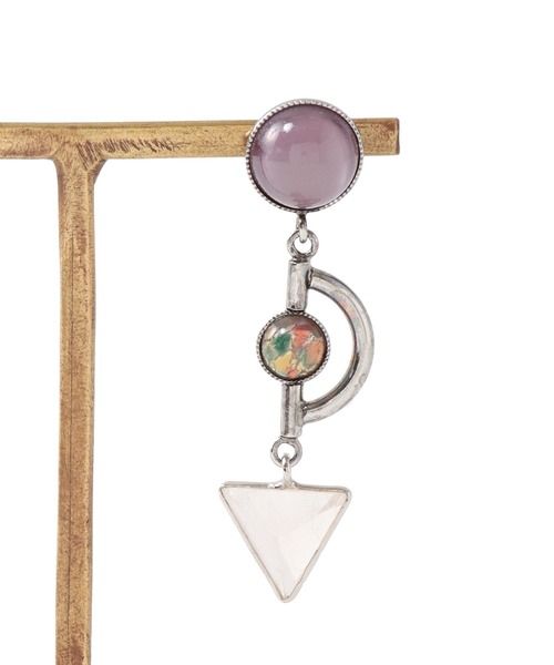 ADER（アデル）の「ADER .bijoux / GEM stone cabochon pierce(ストーンカボションピアス)（ピアス（両耳用）・レディース・シルバー・FREE）」の5枚目の写真