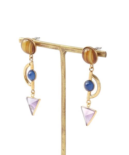 ADER（アデル）の「ADER .bijoux / GEM stone cabochon pierce(ストーンカボションピアス)（ピアス（両耳用）・レディース・シルバー・FREE）」の8枚目の写真