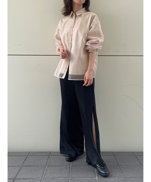Stylevoice for xxx ブラウス シャツ 「2WAY」シアーボウタイ