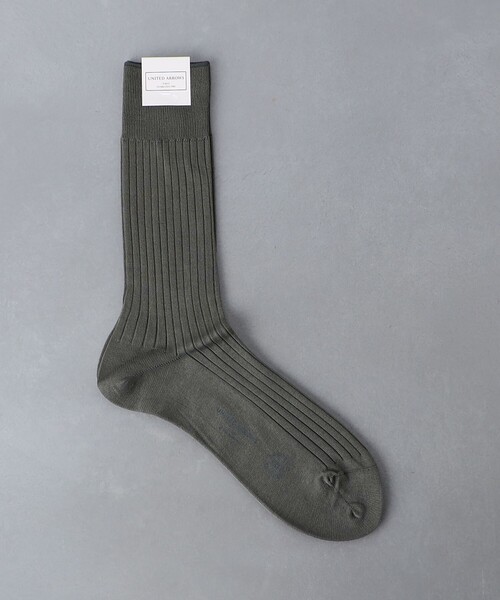 UNITED ARROWS(ユナイテッドアローズ)の「カラー リブ ソックス(ソックス/靴下・メンズ・ライトグレー/ブラウン/オリーブ/ピンク/パープル・FREE)」の4枚目の写真