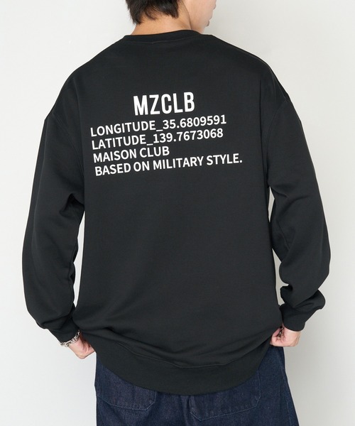 MAISON CLUB(メゾンクラブ)の「【MAISON CLUB】Military Back Print Sweater/ ミリタリーバックプリントスウェット MZCLB(スウェット・メンズ・グレー/カーキ/ブラック・XL/L)」の1枚目の写真