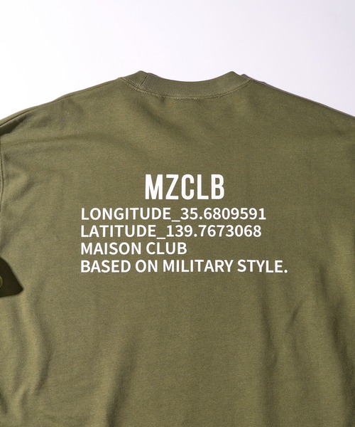 MAISON CLUB(メゾンクラブ)の「【MAISON CLUB】Military Back Print Sweater/ ミリタリーバックプリントスウェット MZCLB(スウェット・メンズ・グレー/カーキ/ブラック・XL/L)」の8枚目の写真