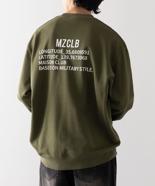 MAISON CLUB(メゾンクラブ)の「【MAISON CLUB】Military Back Print Sweater/ ミリタリーバックプリントスウェット MZCLB(スウェット・メンズ・グレー/カーキ/ブラック・XL/L)」の15枚目の写真
