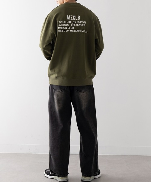 MAISON CLUB(メゾンクラブ)の「【MAISON CLUB】Military Back Print Sweater/ ミリタリーバックプリントスウェット MZCLB(スウェット・メンズ・グレー/カーキ/ブラック・XL/L)」の19枚目の写真