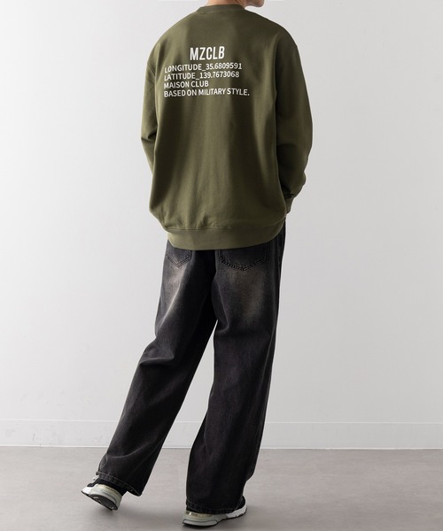 MAISON CLUB(メゾンクラブ)の「【MAISON CLUB】Military Back Print Sweater/ ミリタリーバックプリントスウェット MZCLB(スウェット・メンズ・グレー/カーキ/ブラック・XL/L)」の20枚目の写真