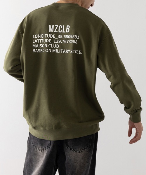 MAISON CLUB(メゾンクラブ)の「【MAISON CLUB】Military Back Print Sweater/ ミリタリーバックプリントスウェット MZCLB(スウェット・メンズ・グレー/カーキ/ブラック・XL/L)」の16枚目の写真