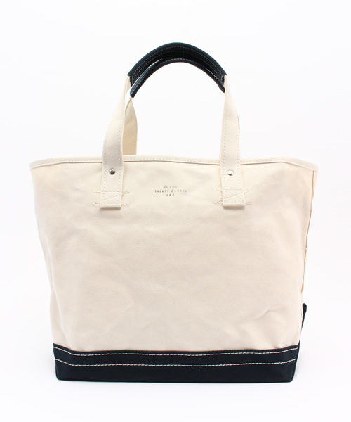Ray BEAMS(レイビームス)の「20/80 / キャンバストートバッグ(トートバッグ・レディース・ホワイト/ネイビー・ONE SIZE)」の12枚目の写真