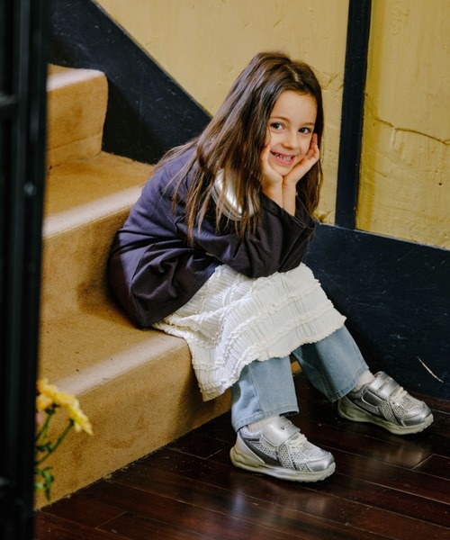 TOPSTAR(トップスター)の「KIDS TOPSTAR マジックテープスニーカー(スニーカー・キッズ・グレー/シルバー・25inch/26inch/27inch/28inch/29inch/30inch/31inch)」の6枚目の写真