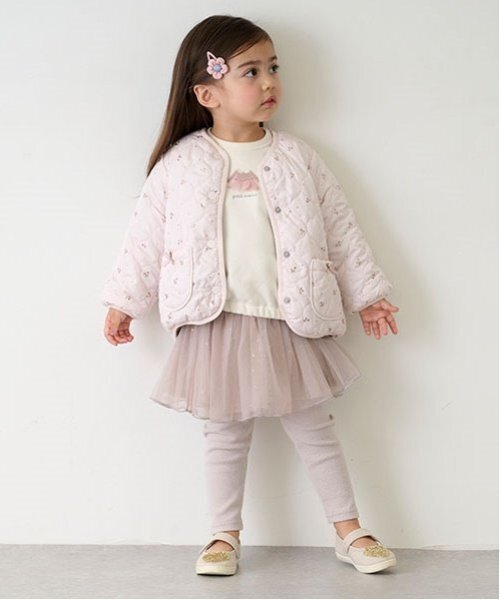 petit main（プティマイン）の「レギンスつきチュールスカート（スカート・キッズ・アイボリー/ライトピンク/チャコール・80ｃｍ/90cm/100cm/110cm/120cm/130cm）」の14枚目の写真