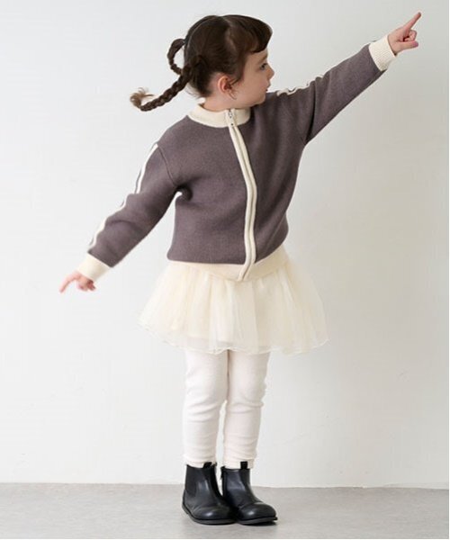 petit main（プティマイン）の「レギンスつきチュールスカート（スカート・キッズ・アイボリー/ライトピンク/チャコール・80ｃｍ/90cm/100cm/110cm/120cm/130cm）」の18枚目の写真
