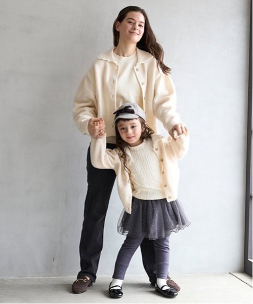 petit main（プティマイン）の「レギンスつきチュールスカート（スカート・キッズ・チャコール/アイボリー/ライトピンク・80ｃｍ/90cm/100cm/110cm/120cm/130cm）」の17枚目の写真