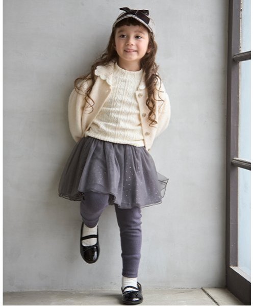 新品＊familiar ベビー レギンス付き スカート 90cm