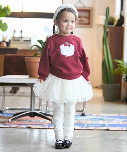 petit main（プティマイン）の「レギンスつきチュールスカート（スカート・キッズ・チャコール/アイボリー/ライトピンク・80ｃｍ/90cm/100cm/110cm/120cm/130cm）」の22枚目の写真