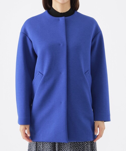 【セール】【L】【ウォッシャブル】ベアダンボールノーカラーコート（ノーカラーコート）｜TRANS WORK（トランスワーク）