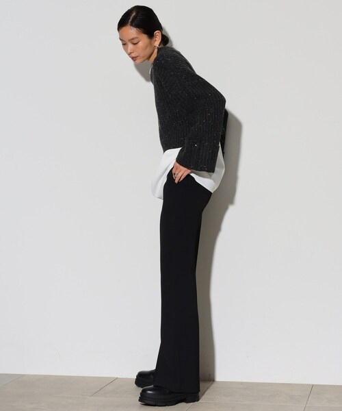 GALLEST（ギャレスト）の「◆スパンコール混クルーネックニット（ニット/セーター・レディース・ホワイト系/チャコールグレー/ベージュ/ブルーグリーン/パープル・38）」の18枚目の写真