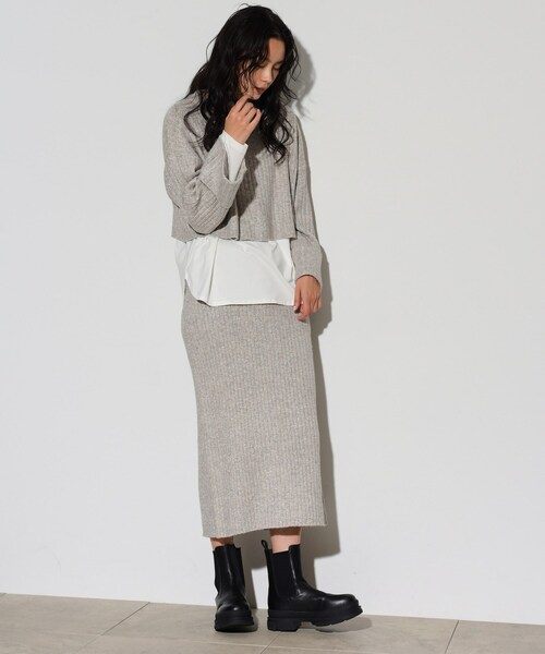 GALLEST（ギャレスト）の「◆スパンコール混クルーネックニット（ニット/セーター・レディース・ホワイト系/チャコールグレー/ベージュ/ブルーグリーン/パープル・38）」の20枚目の写真