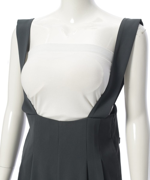 fifth（フィフス）の「タックデザインサロペット（つなぎ/オールインワン・レディース・ブラック/グレー・M）」の16枚目の写真