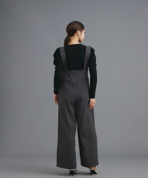 fifth（フィフス）の「タックデザインサロペット（つなぎ/オールインワン・レディース・ブラック/グレー・M）」の10枚目の写真