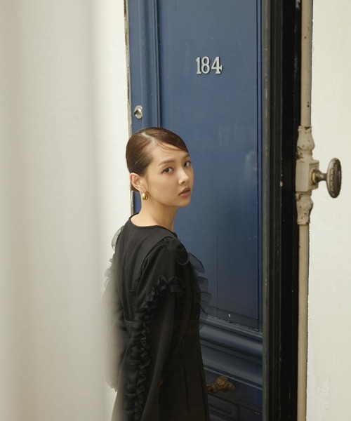 fifth（フィフス）の「タックデザインサロペット（つなぎ/オールインワン・レディース・ブラック/グレー・M）」の21枚目の写真