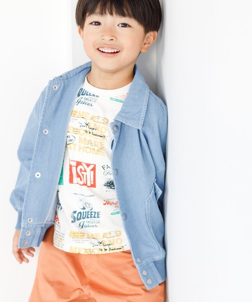 MAKE YOUR DAY（メイクユアデイ）の「デニムジャケット■80～140cm（デニムジャケット・キッズ・ネイビー/ブルー・90/100/110/120/130/140/80）」の7枚目の写真