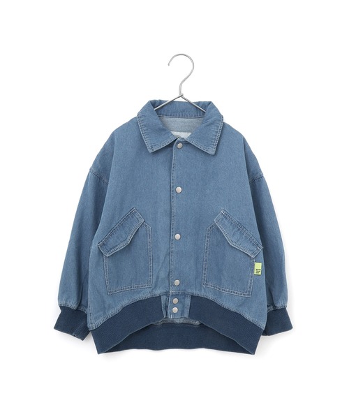 MAKE YOUR DAY（メイクユアデイ）の「デニムジャケット■80～140cm（デニムジャケット・キッズ・ネイビー/ブルー・90/100/110/120/130/140/80）」の13枚目の写真