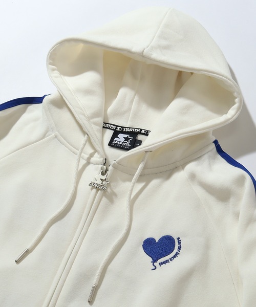 STARTER BLACK LABEL(スターターブラックレーベル)の「【STARTER /スターター】裏起毛 サイドライン ジップアップパーカー(パーカー・メンズ・ベージュ/ホワイト・L/XL/M)」の21枚目の写真
