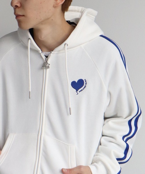 STARTER BLACK LABEL(スターターブラックレーベル)の「【STARTER /スターター】裏起毛 サイドライン ジップアップパーカー(パーカー・メンズ・ベージュ/ホワイト・L/XL/M)」の11枚目の写真