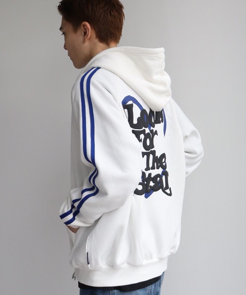 STARTER BLACK LABEL(スターターブラックレーベル)の「【STARTER /スターター】裏起毛 サイドライン ジップアップパーカー(パーカー・メンズ・ベージュ/ホワイト・L/XL/M)」の15枚目の写真