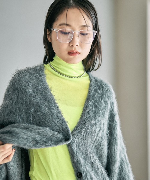 LEPSIM（レプシィム）の「テンセル混タートル　145367（Tシャツ/カットソー・レディース・レッド/ライトグリーン/ブラック/オフホワイト/グリーン/レッド系その他/チャコールグレー・FREE）」の5枚目の写真