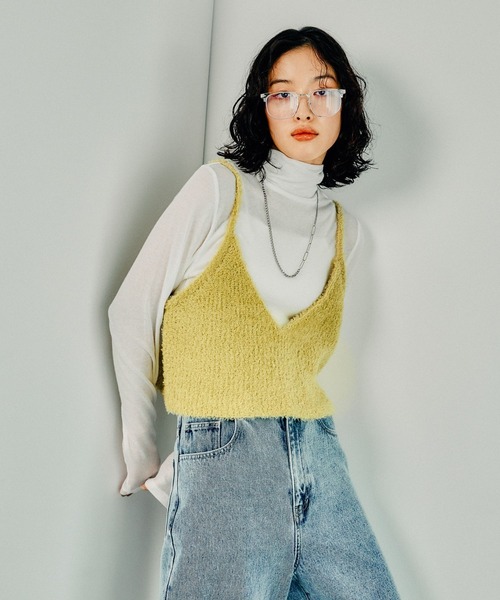 LEPSIM（レプシィム）の「テンセル混タートル　145367（Tシャツ/カットソー・レディース・レッド/ライトグリーン/ブラック/オフホワイト/グリーン/レッド系その他/チャコールグレー・FREE）」の8枚目の写真