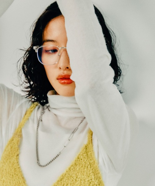 LEPSIM（レプシィム）の「テンセル混タートル　145367（Tシャツ/カットソー・レディース・レッド/ライトグリーン/ブラック/オフホワイト/グリーン/レッド系その他/チャコールグレー・FREE）」の9枚目の写真