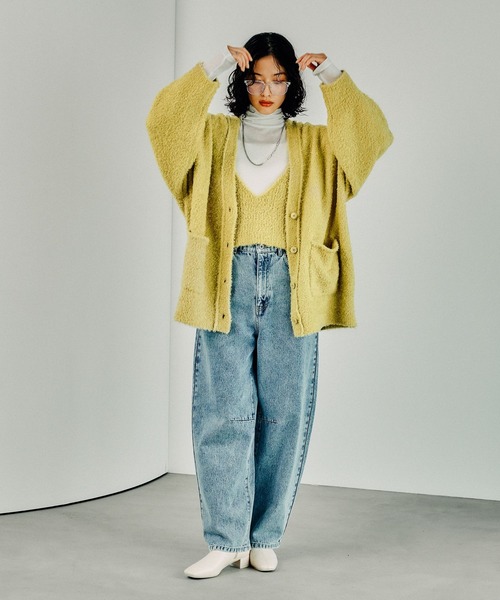 LEPSIM（レプシィム）の「テンセル混タートル　145367（Tシャツ/カットソー・レディース・レッド/ライトグリーン/ブラック/オフホワイト/グリーン/レッド系その他/チャコールグレー・FREE）」の12枚目の写真