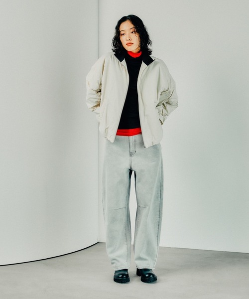 LEPSIM（レプシィム）の「テンセル混タートル　145367（Tシャツ/カットソー・レディース・レッド/ライトグリーン/ブラック/オフホワイト/グリーン/レッド系その他/チャコールグレー・FREE）」の19枚目の写真