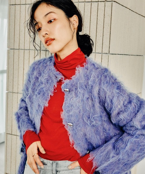 LEPSIM（レプシィム）の「テンセル混タートル　145367（Tシャツ/カットソー・レディース・レッド/ライトグリーン/ブラック/オフホワイト/グリーン/レッド系その他/チャコールグレー・FREE）」の21枚目の写真