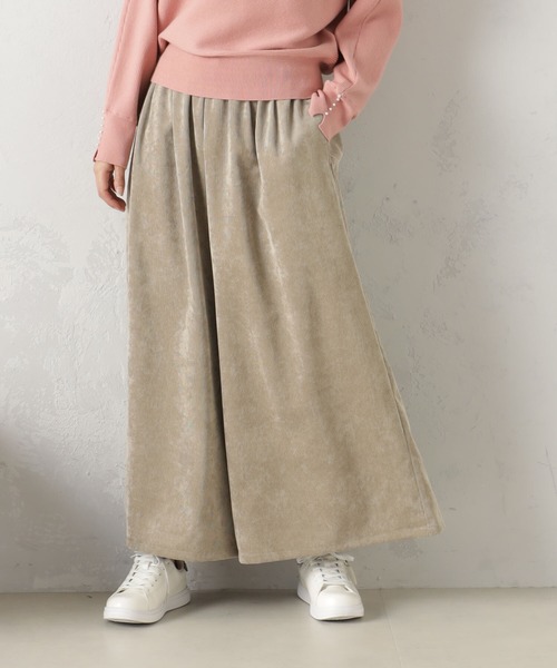 FOUND GOOD（ファウンドグッド）の「EASYコーデュロイスカーチョ（その他パンツ・レディース・ベージュ/アイボリー/ブラック/ブルー系2・L/M/S）」の2枚目の写真