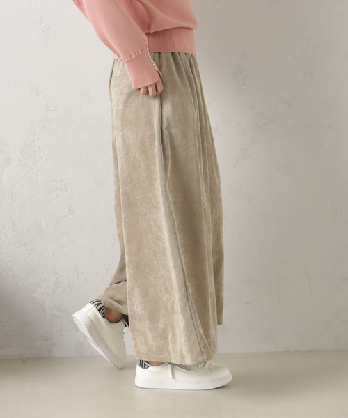 FOUND GOOD（ファウンドグッド）の「EASYコーデュロイスカーチョ（その他パンツ・レディース・ベージュ/アイボリー/ブラック/ブルー系2・L/M/S）」の11枚目の写真