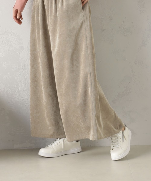 FOUND GOOD（ファウンドグッド）の「EASYコーデュロイスカーチョ（その他パンツ・レディース・ベージュ/アイボリー/ブラック/ブルー系2・L/M/S）」の12枚目の写真