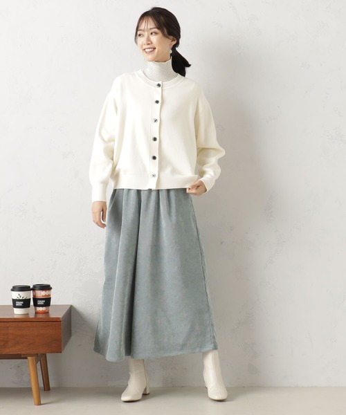 FOUND GOOD（ファウンドグッド）の「EASYコーデュロイスカーチョ（その他パンツ・レディース・ベージュ/アイボリー/ブラック/ブルー系2・L/M/S）」の17枚目の写真