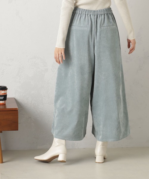 FOUND GOOD（ファウンドグッド）の「EASYコーデュロイスカーチョ（その他パンツ・レディース・ベージュ/アイボリー/ブラック/ブルー系2・L/M/S）」の19枚目の写真