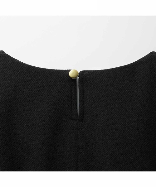 ＩＥＤＩＴ 帯電防止加工がうれしい いつもキレイな黒が続く純黒素材の大人シックな裏微起毛ワンピース〈ブラック〉（ワンピース）｜IEDIT（イディット）