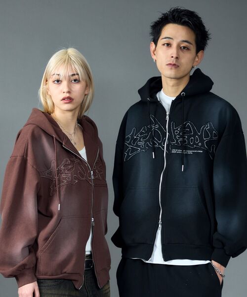 LUFY SHOPさま専用 SEQUENZ（シークエンズ）】FADE ZIP P/K /フルジップ オーバー