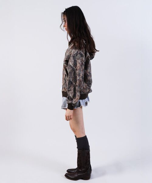 SEQUENZ（シークエンズ）】LOGO APPLIQUE ZIP HOODIE / フーディ