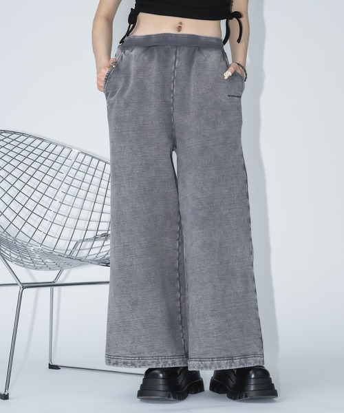 17HR（セブンティーンアワーズ）の「ウォッシュドスウェットパンツ(セットアップ可)（スウェットパンツ・レディース・ブラック/グレー・FREE）」の5枚目の写真