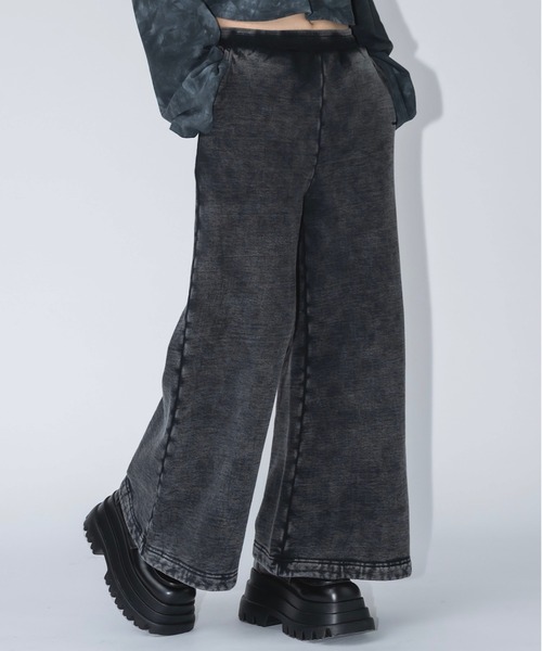 17HR（セブンティーンアワーズ）の「ウォッシュドスウェットパンツ(セットアップ可)（スウェットパンツ・レディース・ブラック/グレー・FREE）」の14枚目の写真